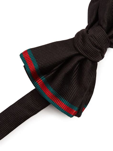 used gucci mens necktie striped|gucci bow tie for men.